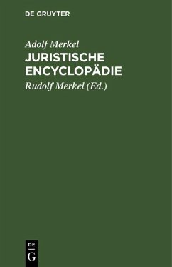 Juristische Encyclopädie (eBook, PDF) - Merkel, Adolf