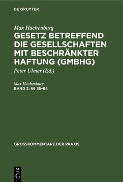 (§§ 35-84) (eBook, PDF) - Hachenburg, Max