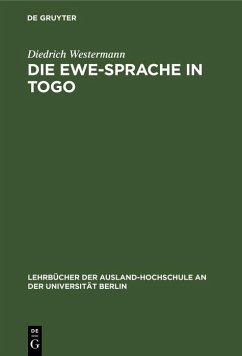 Cover Die Ewe-Sprache in Togo (eBook, PDF)