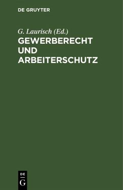 Cover Gewerberecht und Arbeiterschutz (eBook, PDF)