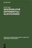 Gewöhnliche Differentialgleichungen (eBook, PDF)