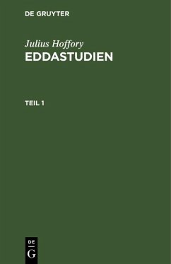 Cover Julius Hoffory: Eddastudien. Teil 1 (eBook, PDF)