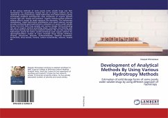 Development of Analytical Methods By Using Various Hydrotropy Methods - Shrivastava, Deepak