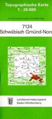 Topographische Karte Baden-Württemberg Schwäbisch Gmünd, Nord