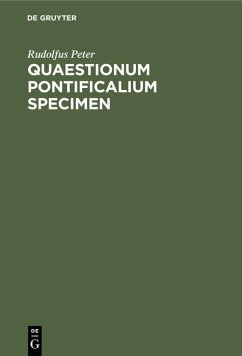Quaestionum pontificalium specimen - Peter, Rudolfus