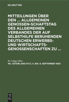 Cover Esterland-Sylt, 4. bis. 8. September 1905