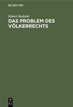 Das Problem des Völkerrechts - Redslob, Robert