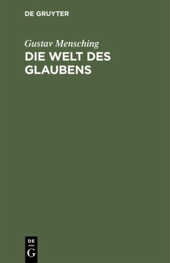Cover Die Welt des Glaubens