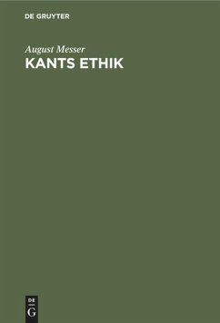 Kants Ethik - Messer, August