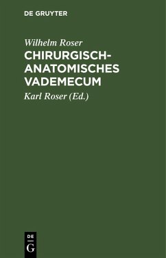 Cover Chirurgisch-Anatomisches Vademecum