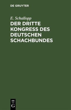 Cover Der dritte Kongress des Deutschen Schachbundes