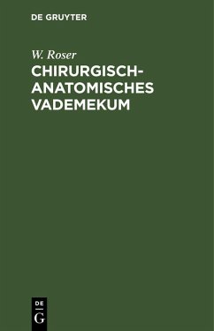 Cover Chirurgisch-Anatomisches Vademekum