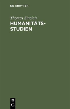 Humanitätsstudien - Sinclair, Thomas