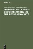 Preußische Landesgebührenordnung für Rechtsanwälte