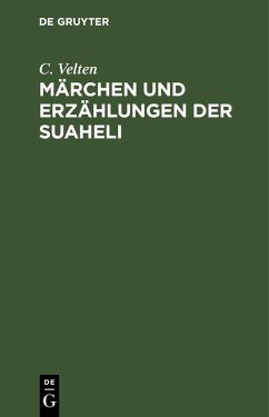Cover Märchen und Erzählungen der Suaheli