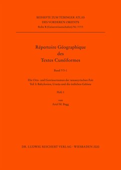 Die Orts- und Gewässernamen der neuassyrischen Zeit / Tübinger Atlas des Vorderen Orients (TAVO), Beihefte 7 - Bagg, Ariel M.