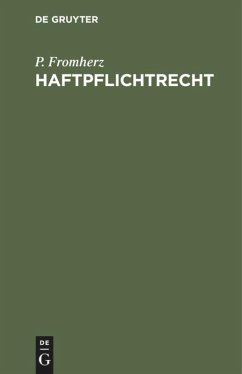 Haftpflichtrecht - Fromherz, P.