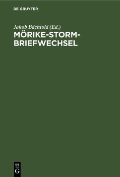Cover Mörike-Storm-Briefwechsel