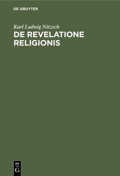 De revelatione religionis - Nitzsch, Karl Ludwig