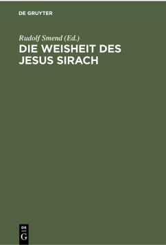 Die Weisheit des Jesus Sirach