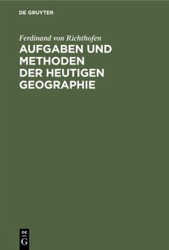 Cover Aufgaben und Methoden der Heutigen Geographie