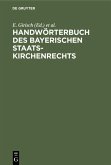 Handwörterbuch des bayerischen Staatskirchenrechts