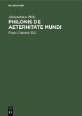 Philonis De aeternitate mundi