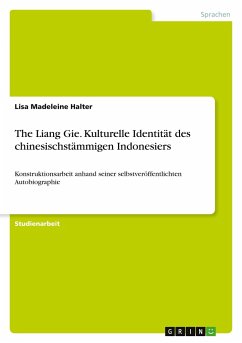 The Liang Gie. Kulturelle Identität des chinesischstämmigen Indonesiers - Halter, Lisa Madeleine