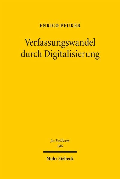 Verfassungswandel durch Digitalisierung (eBook, PDF) Verfassungswandel durch Digitalisierung (eBook, PDF)