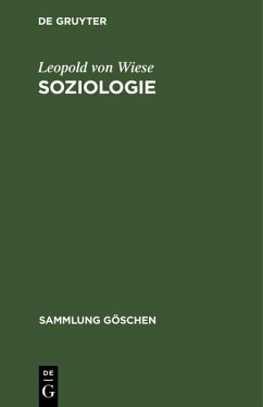 Soziologie (eBook, PDF) - Wiese, Leopold Von