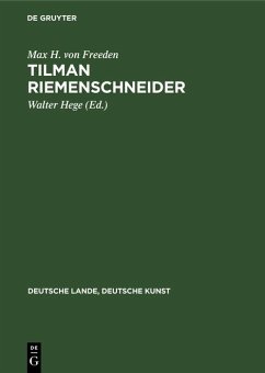 Tilman Riemenschneider (eBook, PDF) - Freeden, Max H. Von