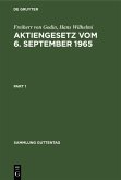 Aktiengesetz vom 6. September 1965 (eBook, PDF)