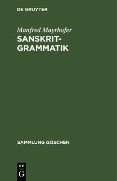 Sanskrit-Grammatik (eBook, PDF) - Mayrhofer, Manfred