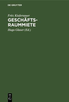 Geschäftsraummiete (eBook, PDF) - Kiefersauer, Fritz