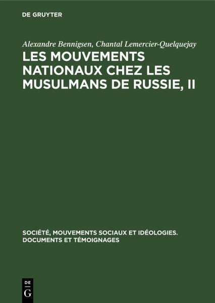 Les mouvements nationaux chez les musulmans de Russie, II (eBook, PDF)