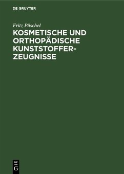 Cover Kosmetische und Orthopädische Kunststofferzeugnisse (eBook, PDF)