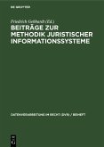 Beiträge zur Methodik juristischer Informationssysteme (eBook, PDF)