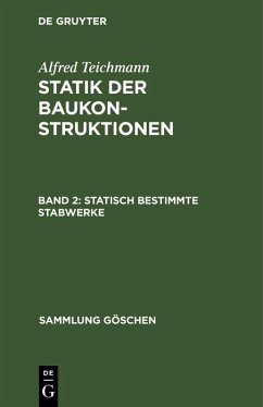 Statisch bestimmte Stabwerke (eBook, PDF) - Teichmann, Alfred