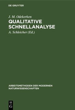 Qualitative Schnellanalyse (eBook, PDF) - Charlot, G.; Bezier, D.; Gauguin, R.; Odekerken, J. M.