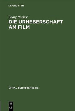 Cover Die Urheberschaft am Film (eBook, PDF)