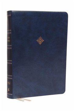 Nkjv, Reference Bible, Super Giant Print, Leathersoft, Blue, Red Letter Edition, Comfort Print - Thomas Nelson