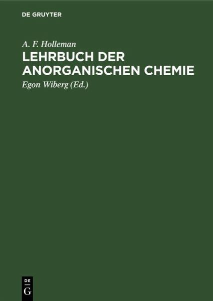 Lehrbuch der Anorganischen Chemie (eBook, PDF) Lehrbuch der Anorganischen Chemie (eBook, PDF)