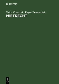 Mietrecht (eBook, PDF) - Emmerich, Volker; Sonnenschein, Jürgen