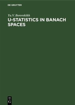 U-Statistics in Banach Spaces (eBook, PDF) - Boroskikh, Yu. V.