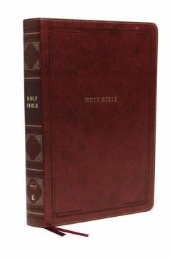 Nkjv, Reference Bible, Super Giant Print, Leathersoft, Brown, Red Letter Edition, Comfort Print - Thomas Nelson