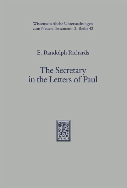 The Secretary in the Letters of Paul (eBook, PDF) The Secretary in the Letters of Paul (eBook, PDF)