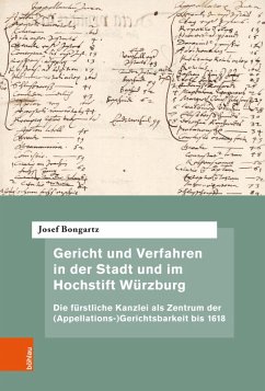 Cover Gericht und Verfahren in der Stadt und im Hochstift Würzburg (eBook, PDF)
