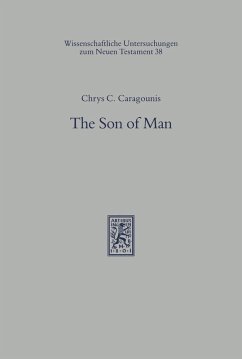The Son of Man (eBook, PDF) - Caragounis, Chrys C.