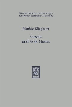 Gesetz und Volk Gottes (eBook, PDF) - Klinghardt, Matthias