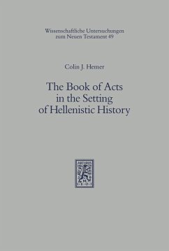 The Book of Acts in the Setting of Hellenistic History (eBook, PDF) - Hemer, Colin J